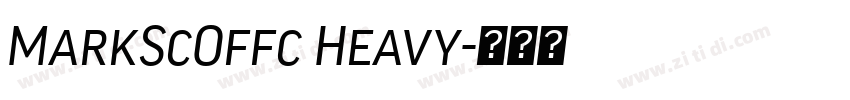 MarkScOffc Heavy字体转换